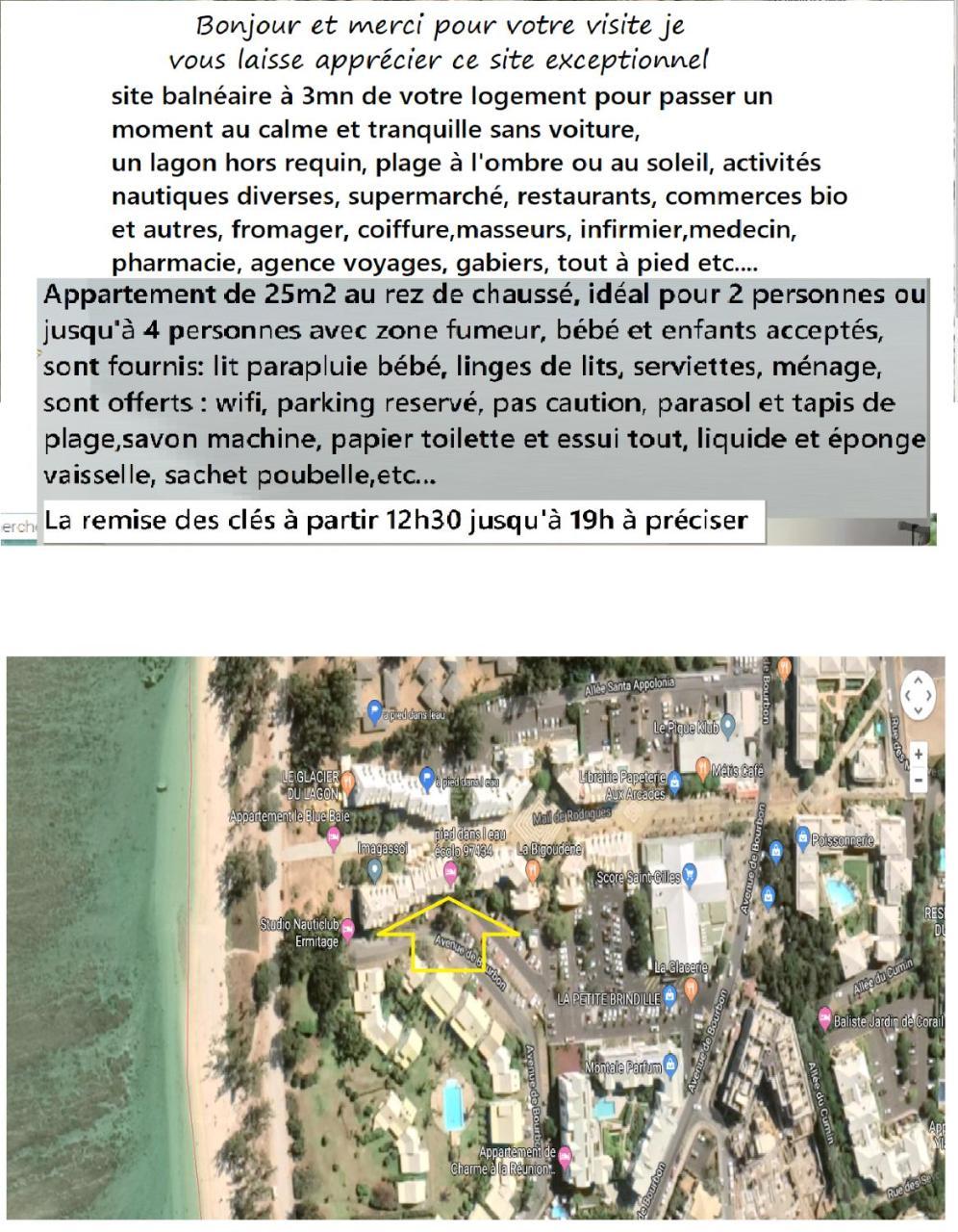 A Pied Dans L Eau Ecolo 97434 Apartment L'Ermitage-Les-Bains Bagian luar foto